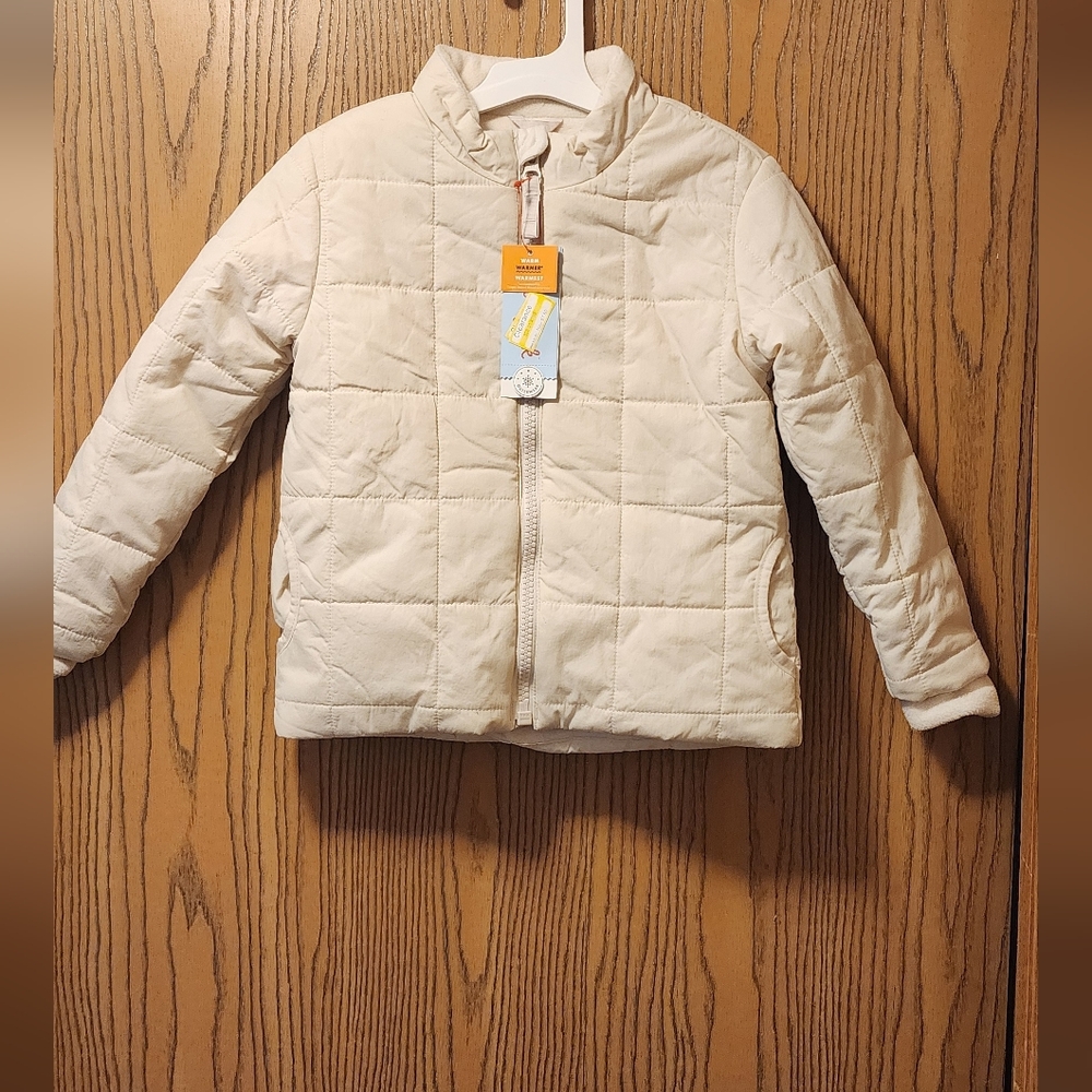 Cat & Jack Cream Puffer Jacket